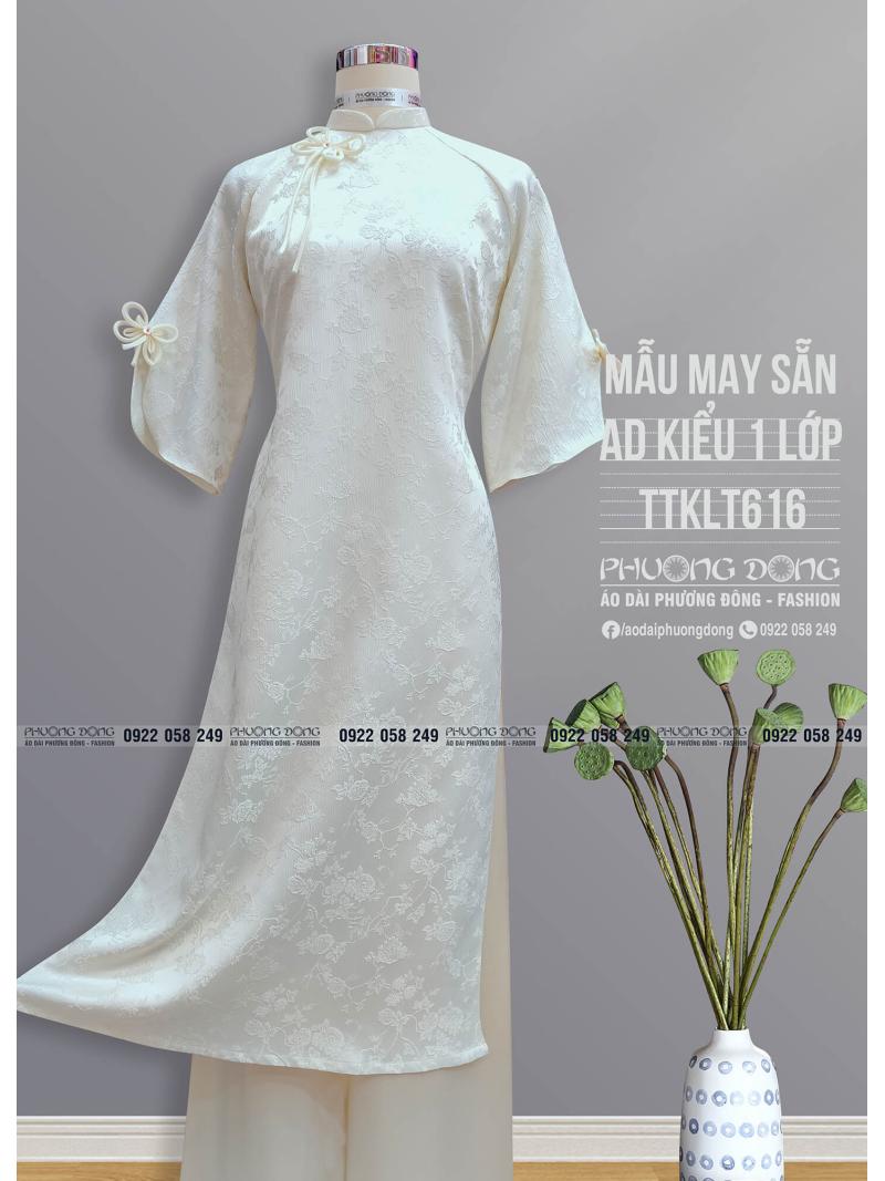 Áo Dài Phom Trẻ Gấm Lụa Phom Suông TTKLT616